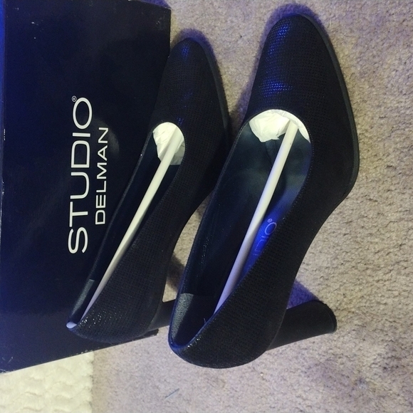 Studio delman lala-swg black soft weave size 7.5m - Picture 6 of 8